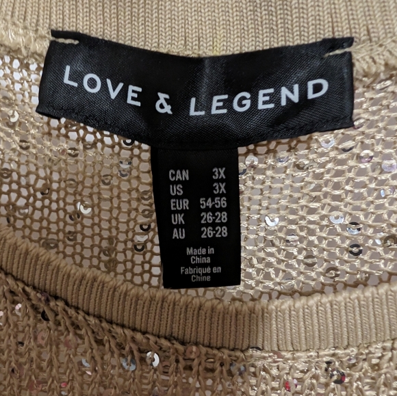 PLUS SIZE Gold tank top 3x - Picture 2 of 6